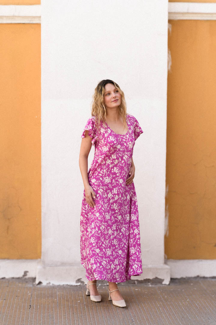 Vestido Clarita Rosado