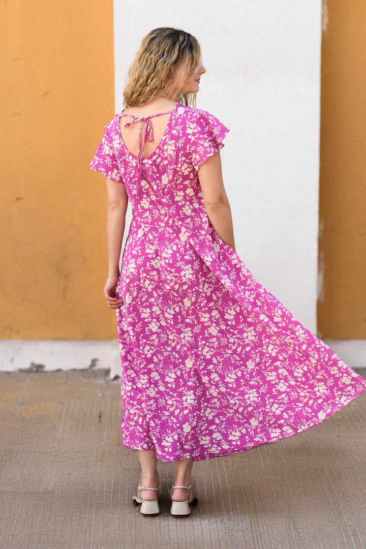 Vestido Clarita Rosado