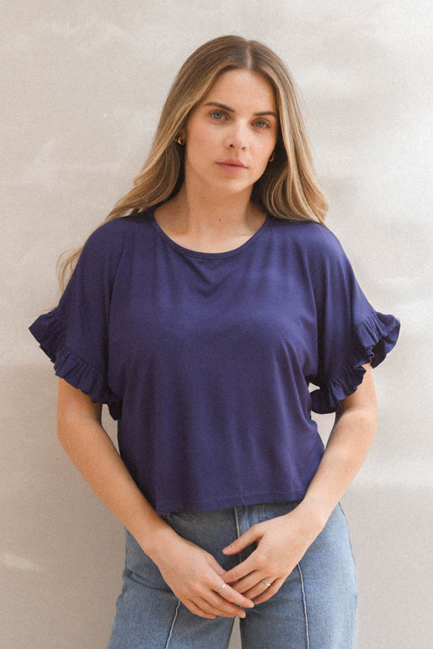 Polera Vera Azul Marino