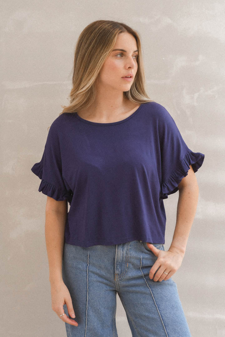 Polera Vera Azul Marino