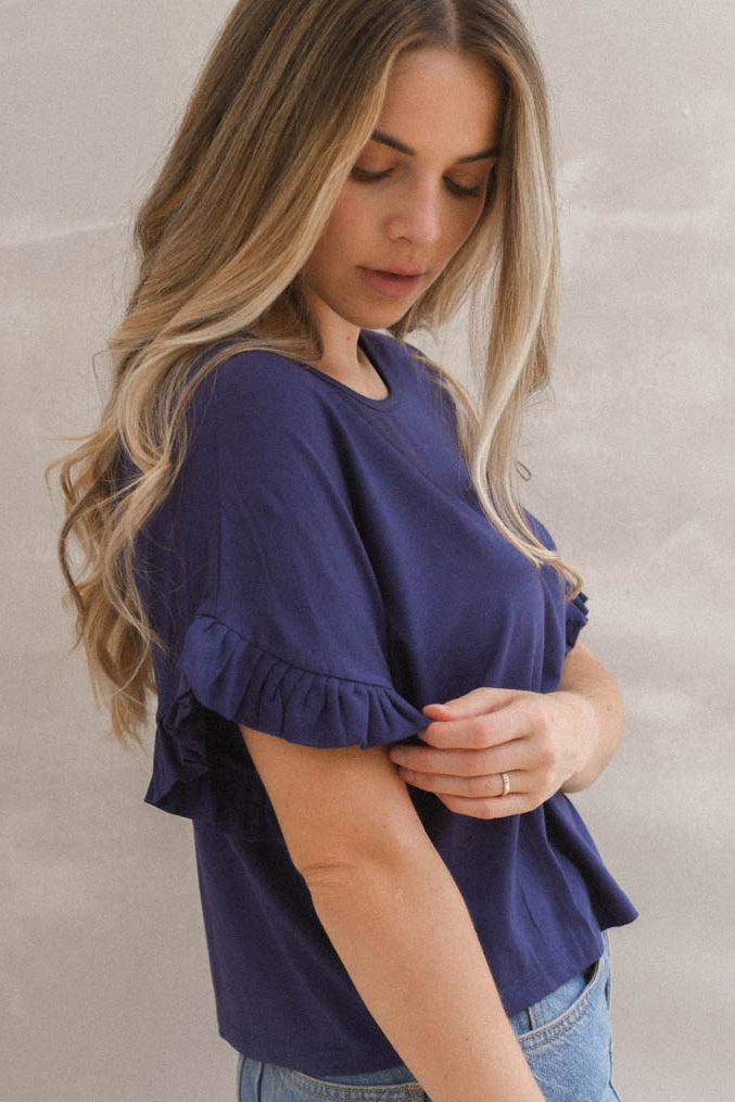 Polera Vera Azul Marino