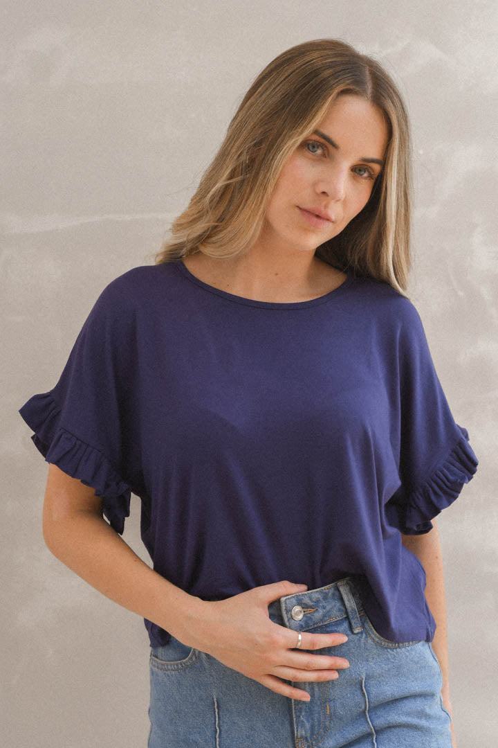 Polera Vera Azul Marino