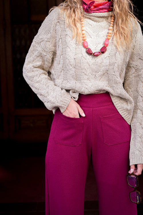 Pantalón Roberta Guinda