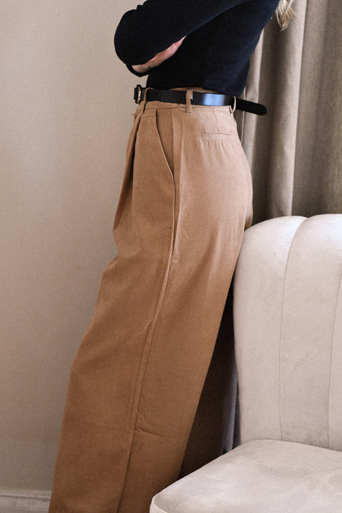 Pantalón Pinza Camel