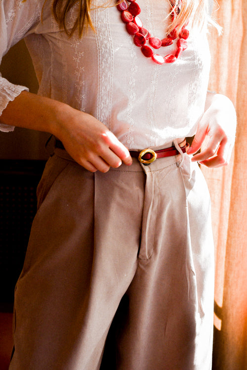 Pantalón Pinza Camel