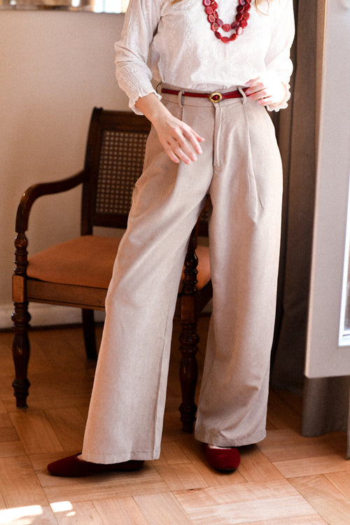 Pantalón Pinza Camel