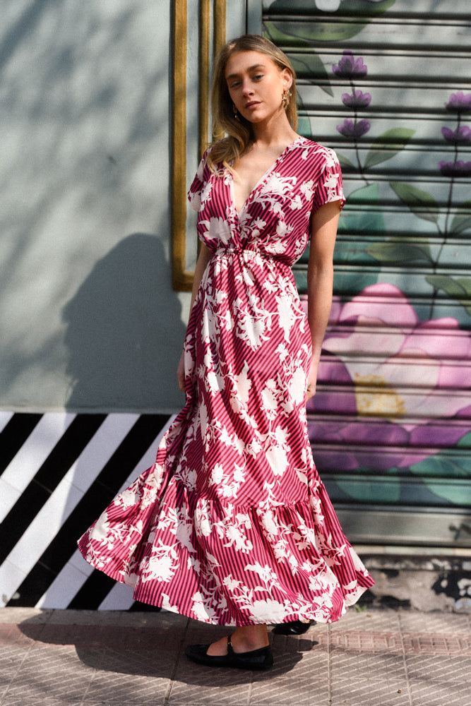 Vestido Angie Magenta