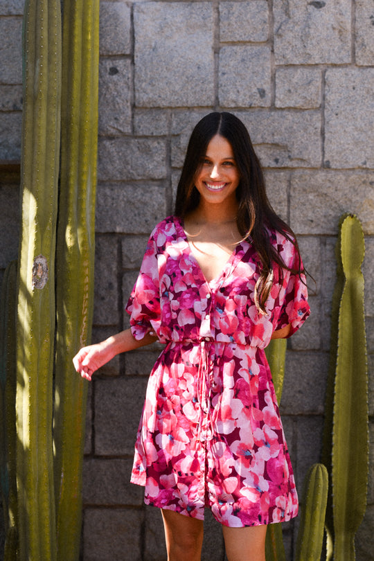 Vestido Aruna Fucsia