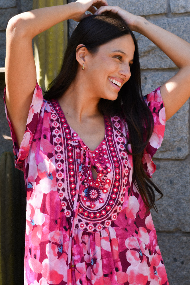 Vestido Filomena Fucsia