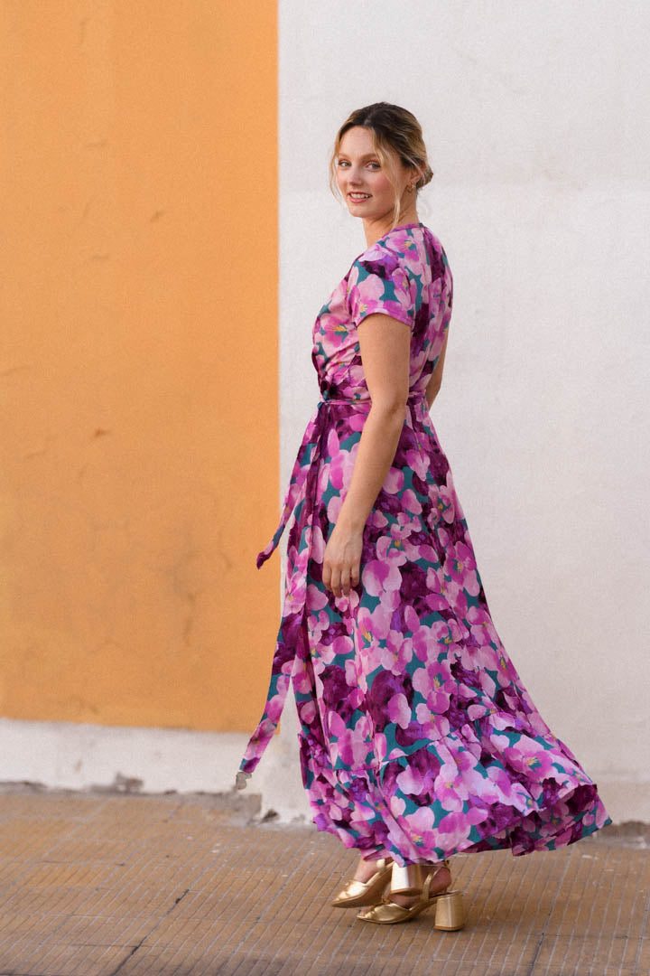 Vestido Envolvente Morado