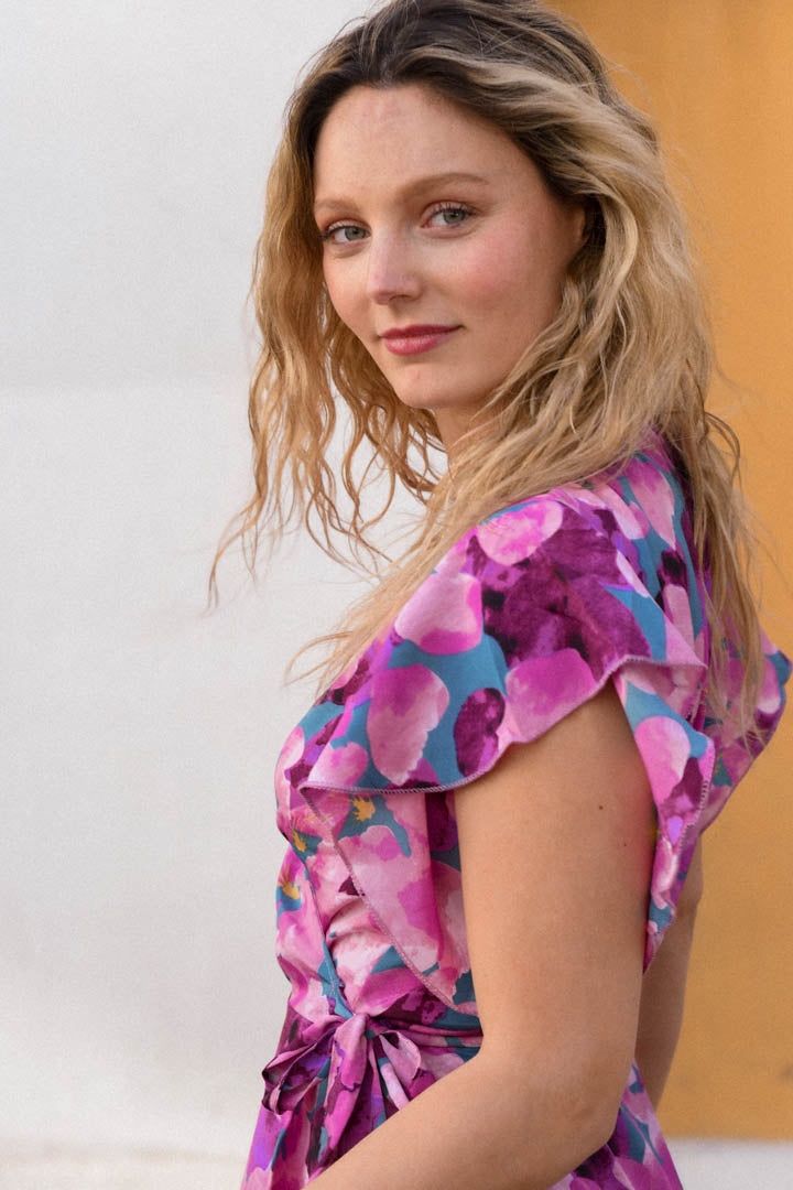 Vestido Estela Morado