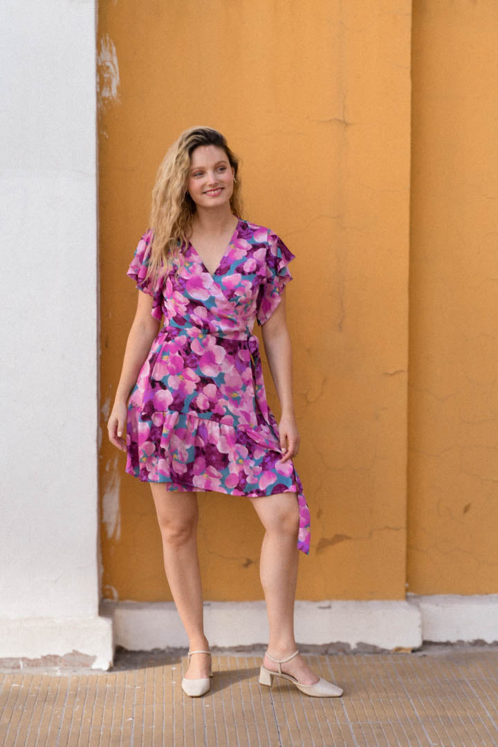 Vestido Estela Morado