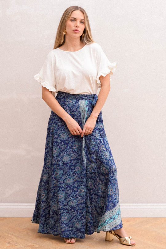 Falda Padang Azul Marino