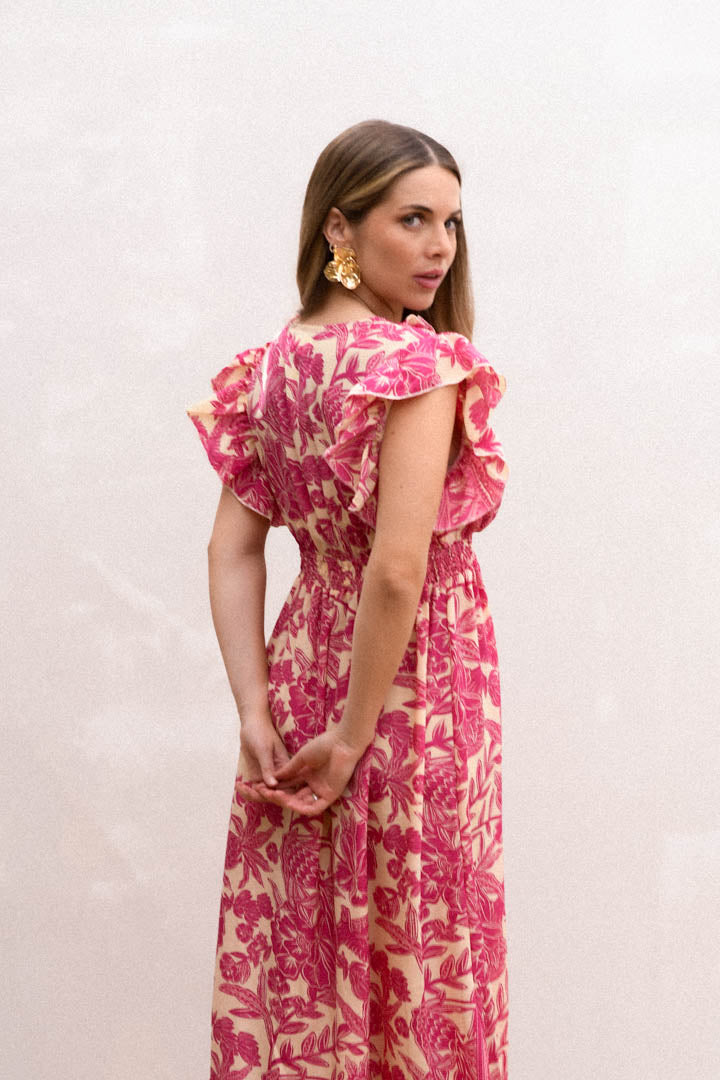 Vestido Riana Magenta