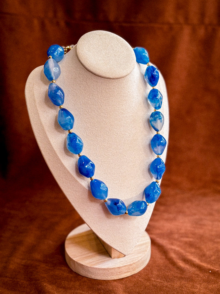 COLLAR PIEDRAS AZUL
