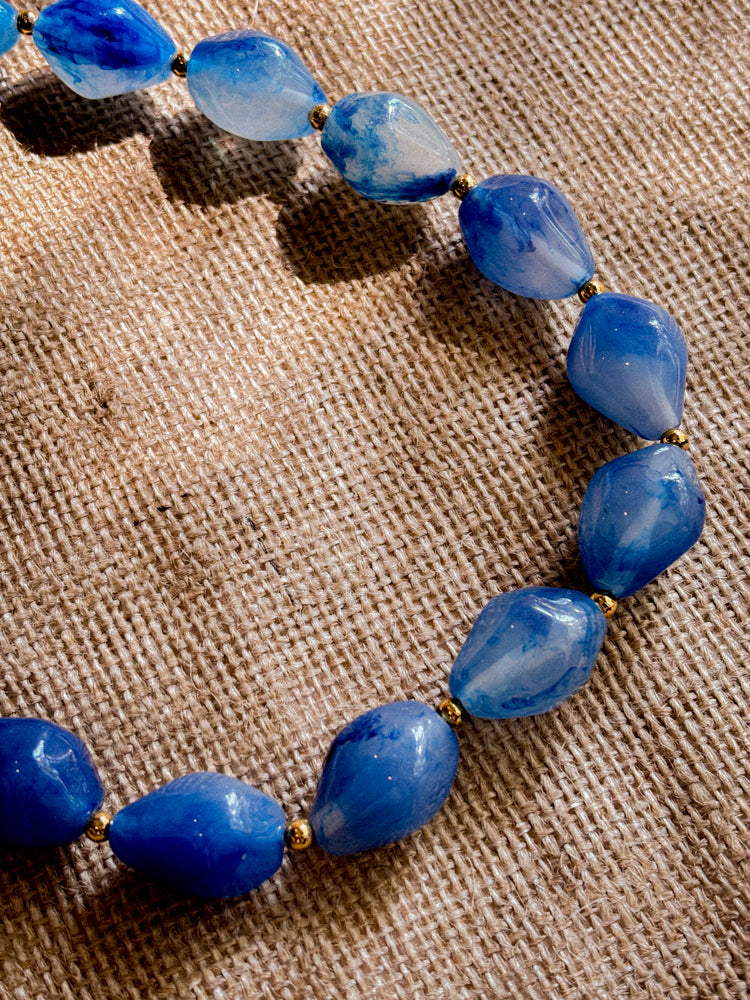 COLLAR PIEDRAS AZUL