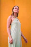 Vestido Plisado Verde