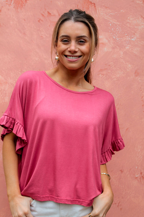 Polera Vera Rosa Oscuro