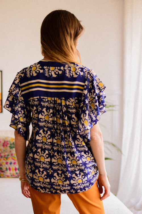 Blusa Grau Azul