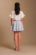 Falda Sandy Celeste