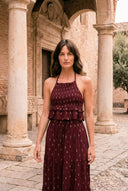 Blusa Ibiza Burdeo