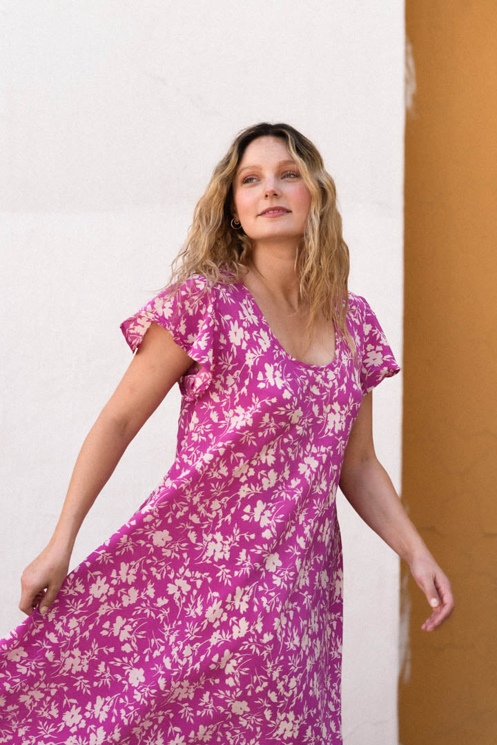 Vestido Clarita Rosado