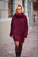 Tejido Lu Chenille Burdeo