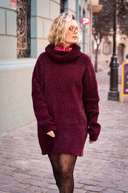 Tejido Lu Chenille Burdeo