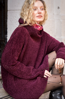 Tejido Lu Chenille Burdeo