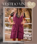 Vestido Vintage Guinda