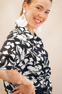 Blusa Guayabera Negra