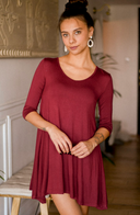 Vestido Mandala Burdeo