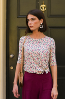Polera Nudo Flores