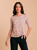 Polera Nudo Flores