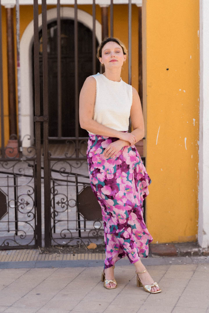 Falda Dominique Morada