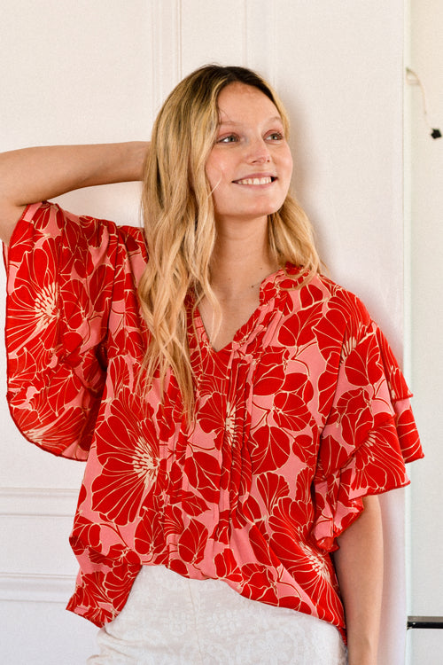 Blusa Grau Rojo