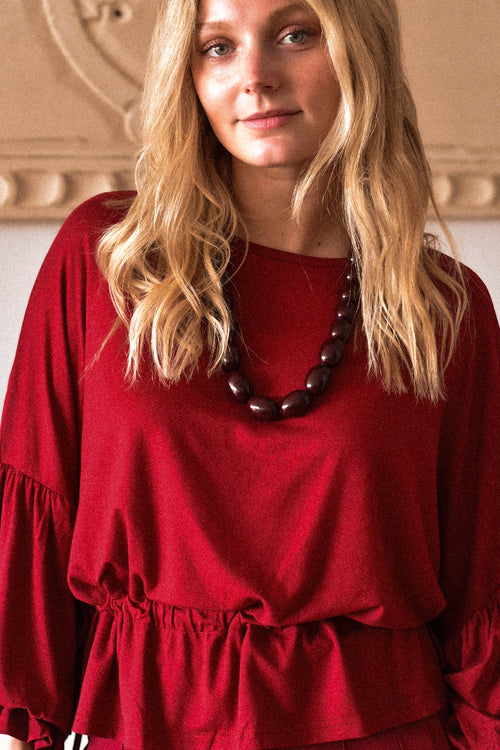 Polera Ester Burdeo