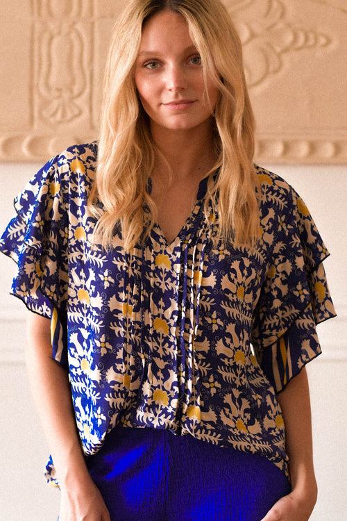 Blusa Grau Azul