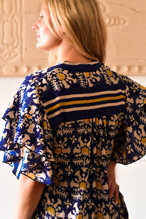Blusa Grau Azul