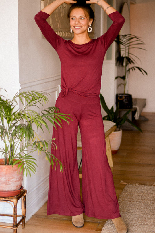 Pantalón Palazzo Burdeo