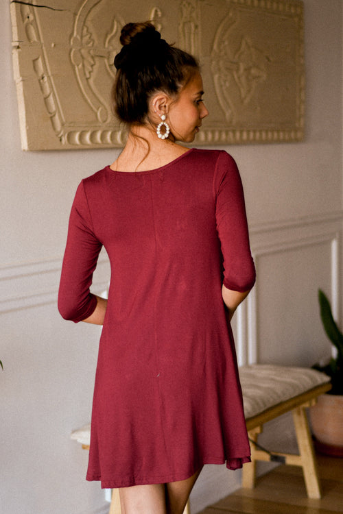 Vestido Mandala Burdeo