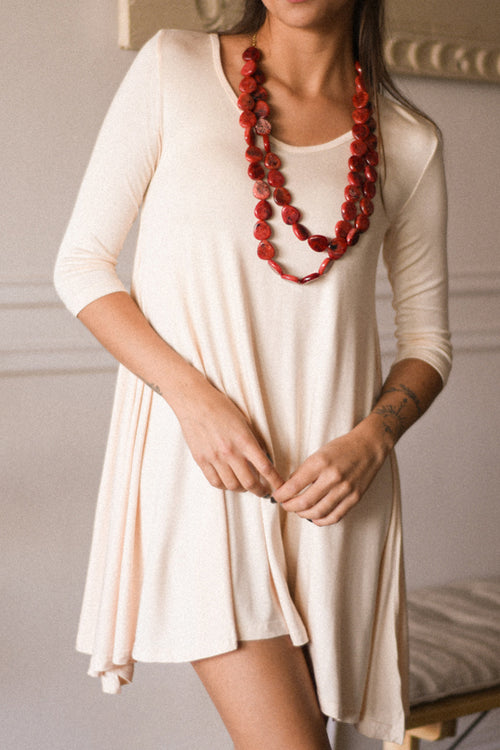 Vestido Mandala Beige
