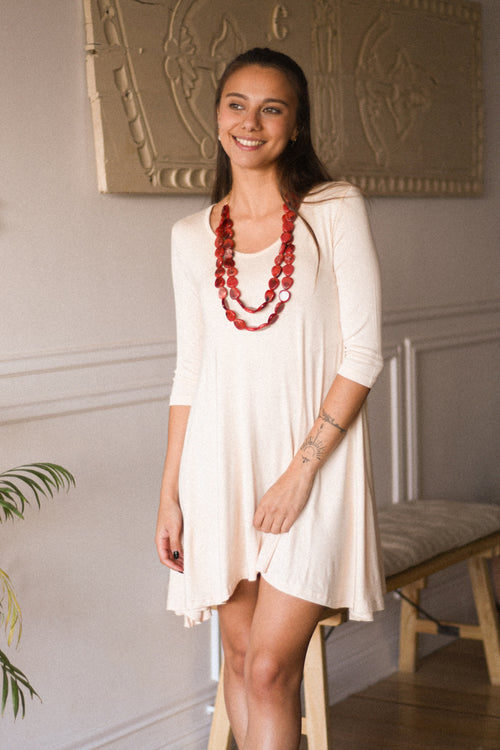Vestido Mandala Beige