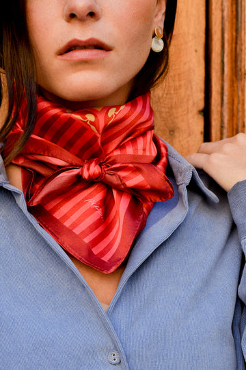 Pañuelo Rayas Rojo