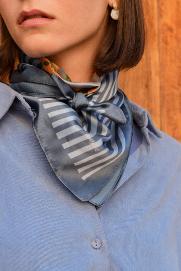 Pañuelo Rayas Azul