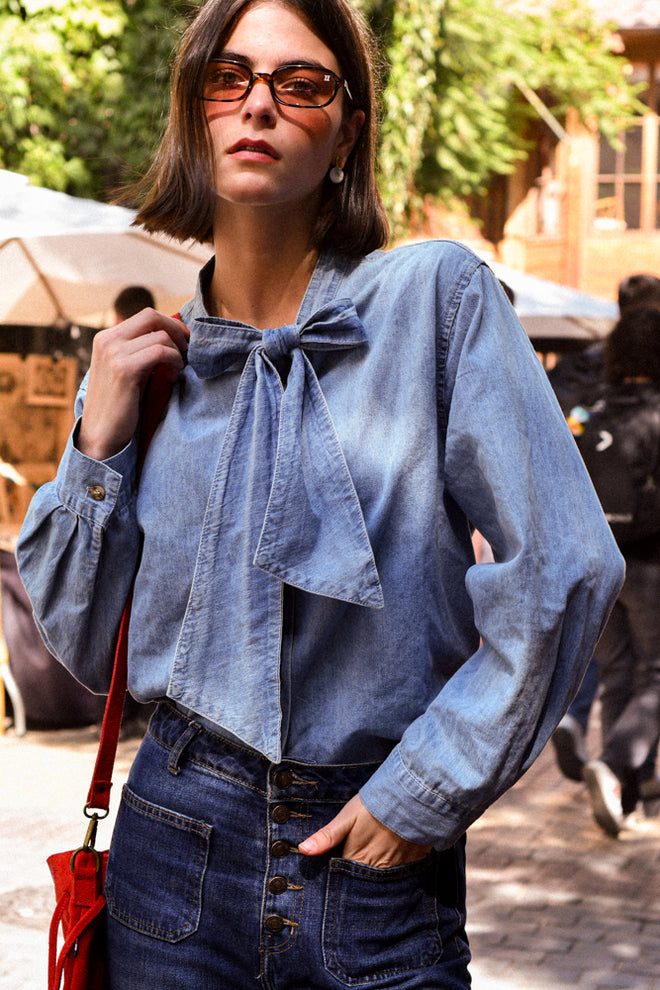 Blusa Lazo Denim