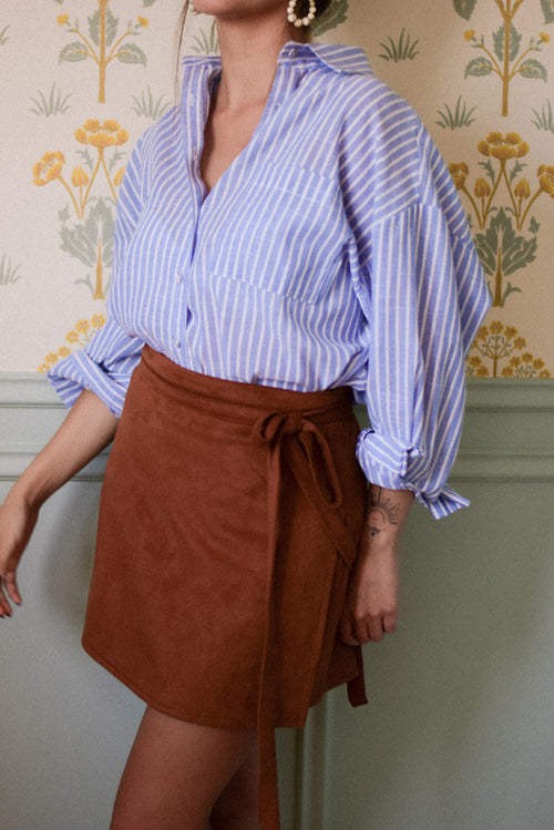 FALDA MARIE CORTA CAMEL