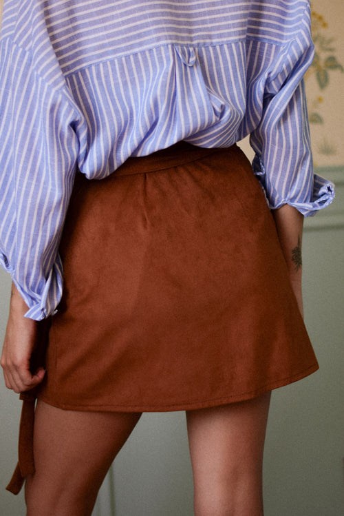 FALDA MARIE CORTA CAMEL