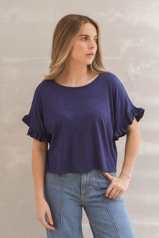 Polera Vera Azul Marino