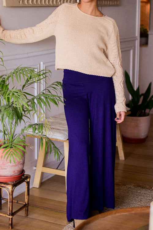 Pantalón Palazzo Azul